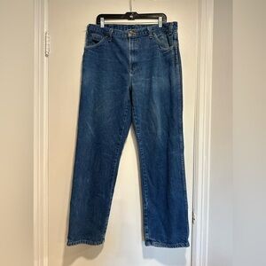 Dickies  Men's Size 36x32 Blue Denim Workwear Jeans 100% Cotton.